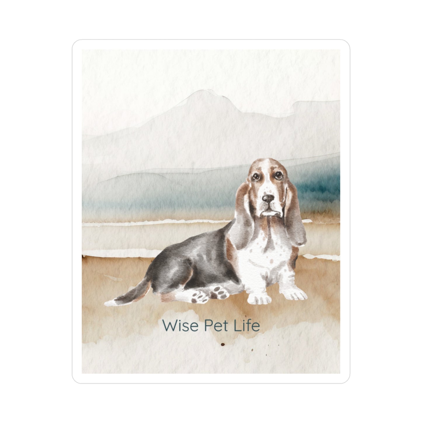 Basset Hound Sticker