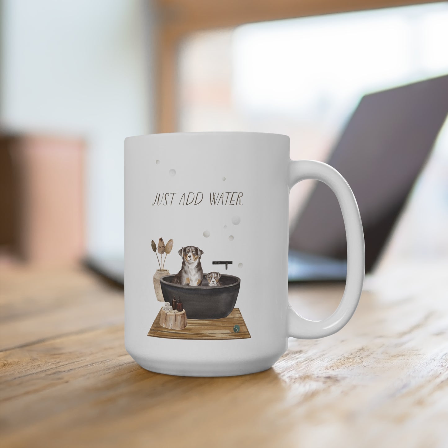 Appenzeller Sennenhund 15oz Mug, “Just Add Water”