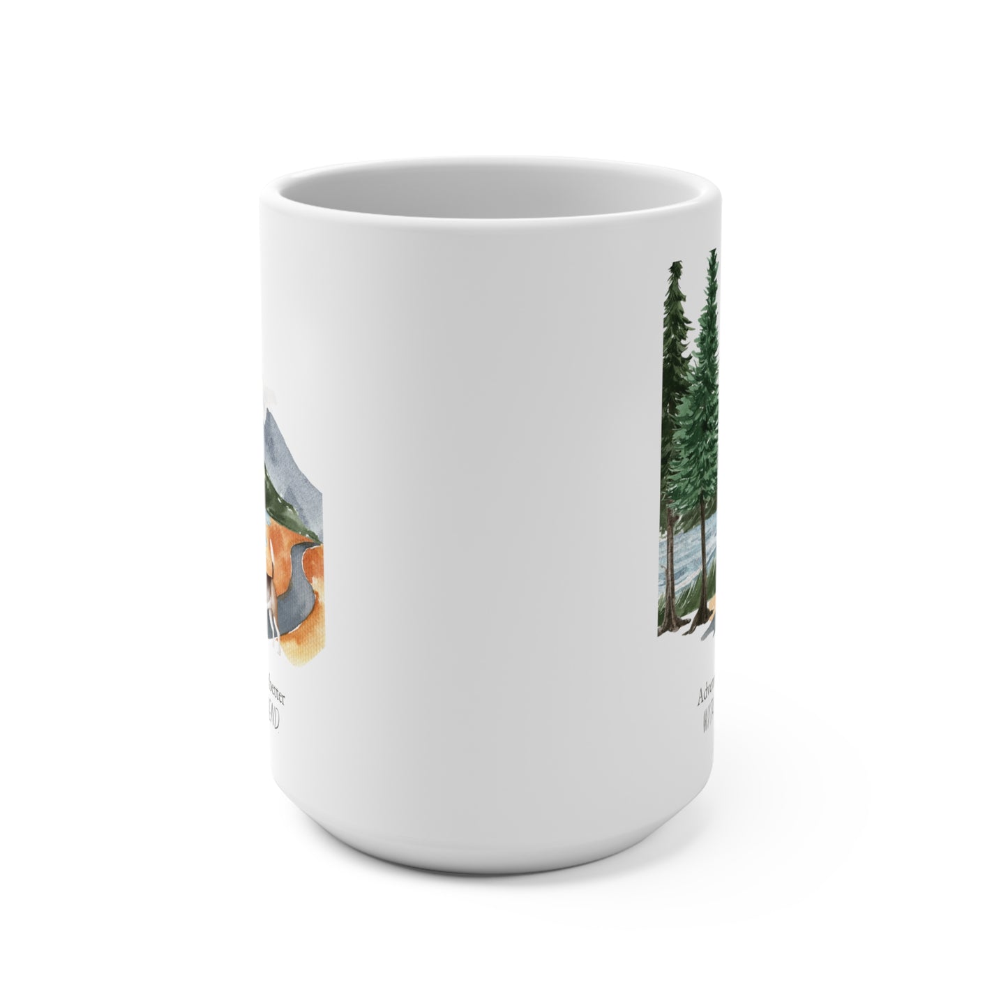 Beagle 15 oz Mug, "Adventures are Better with a Friend"