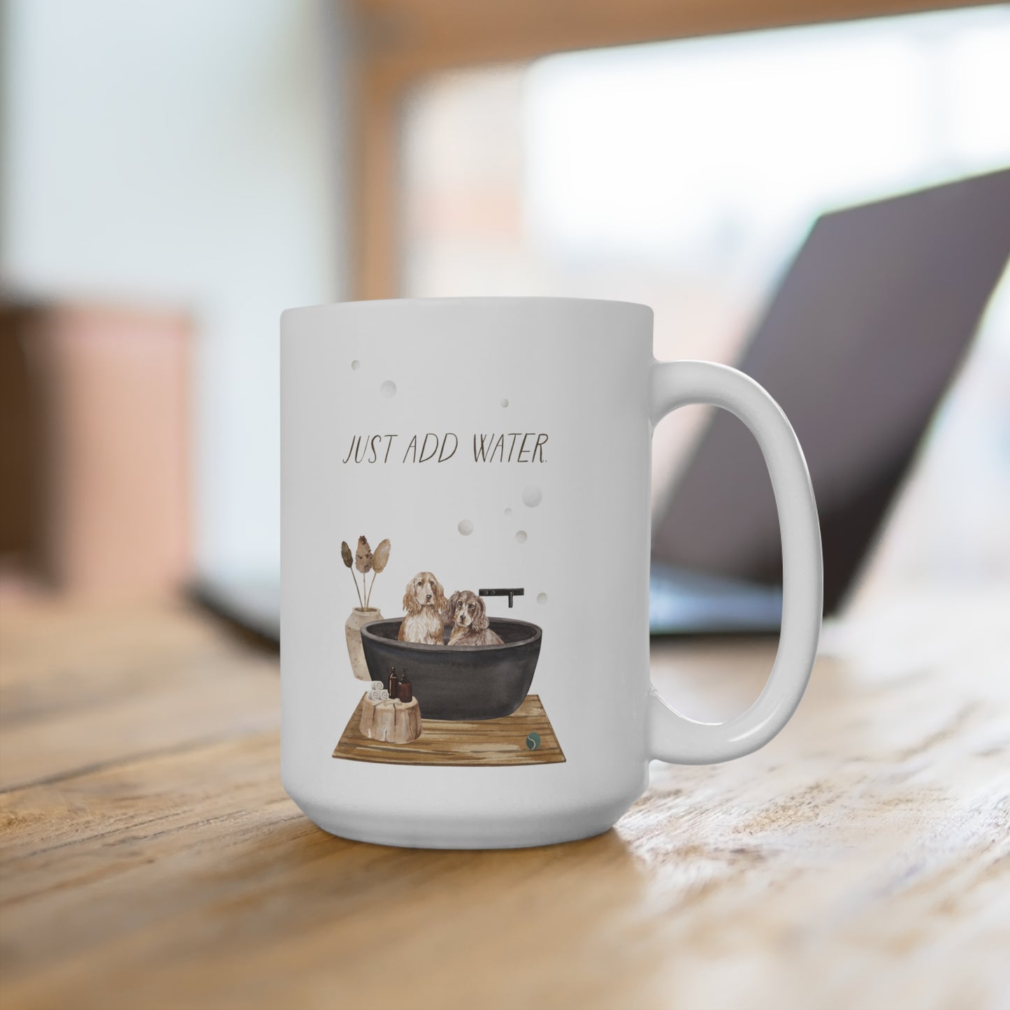 English Cocker Spaniel 15oz Mug, “Just Add Water”