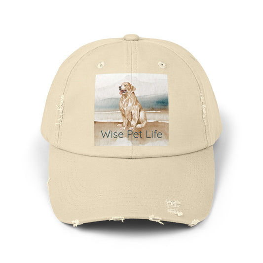 Golden Retriever Distressed Cap