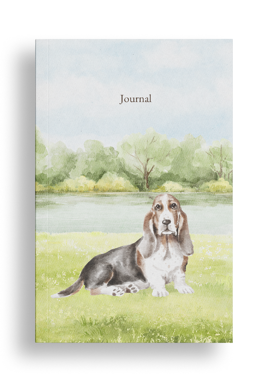 Basset Hound Dog Journal / Diary, Soft Cover