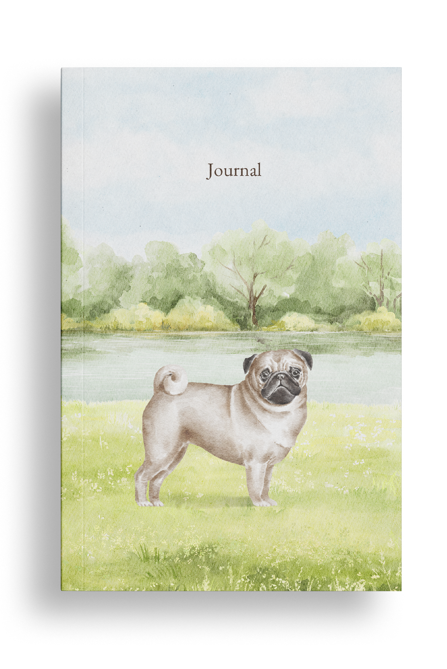 Pug Dog Journal / Diary, Soft Cover